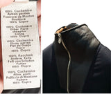 Cashmere & Sheep Leather Half-zip Jumper Jacket 50