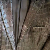 $230K HERMES Top-tier Full Crocodile Leather Blazer 48