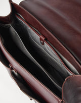 $5,450 Brunello Cucinelli Calfskin Briefcase Burgundy (C8457)