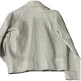 $190K HERMES 50 Crocodile Jacket Grayish Green