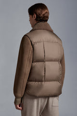 Moncler Gers Leather Down Jacket size 3 (50 IT)