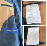 +$19K Louis Vuitton 48 Blazer Vicuna & Cashmere New! Bespoke by Caruso
