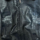 $85K Blue Alligator Jacket 50 Detachable Mink Lining & Collar