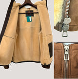 $9,450 Snow Wander L Hooded Bomber Lamb - Shearling