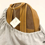 $4,500 Brunello Cucinelli Cowhide travel backpack Cognac (C001)