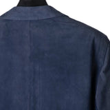 $10K Blazer Calfskin 56 Navy Blue