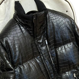 $300K HERMES Crocodile Pororus Jacket 50 detachable Ermine fur lining