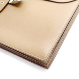 $10,700 HERMES Sac a depeches light 1-37 briefcase Gold Togo calfskin