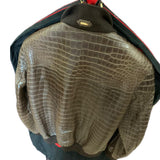 $110K PAINTING Brown Crocodile Porosus Jacket 50