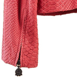$40K BIAN 50 Python lLeather Biker Jacke- One Single Jacket in the World!