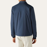 $17K Loro Piana Shirt-Bomber Jacket M Wind Stretch Storm System - Mink