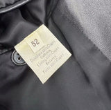 $14K HERMES Black Leather Blazer Jacket 52