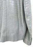 $190K HERMES 50 Crocodile Jacket Grayish Green