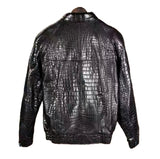$195K ZILLI 54 FURTIF Crocodile Porosus Black Jacket Ermine Fur liming