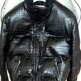 $300K HERMES Crocodile Pororus Jacket 50 detachable Ermine fur lining