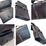 +$45K HERMES Etrivière Black Crocodile Porosus Business Briefcase