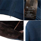 $13K Bomber 48 Cashmere Castorino fur-lined