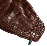 $160K ZILLI  IRONY Crocodile Porosus Jacket 52 Brown "Safari Castagna"
