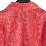 $40K BIJAN 50 Python Leather Biker Jacket - One Single Jacket in the World!