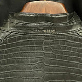 $140K STEFANO RICCI 50 Alligator Bomber Jacket