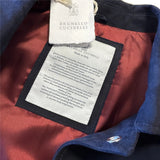 $5,650 Brunello Cucinelli M Suede Padded Snap-Front Vest