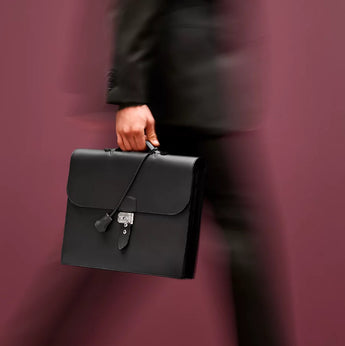 $10,700 HERMES Sac a depeches light 1-37 briefcase Black Togo calfskin