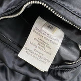 $50K HERMES Blue Crocodile & Black Lambskin Leather Bomber Jacket 48