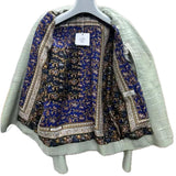 $190K HERMES 50 Crocodile Jacket Grayish Green