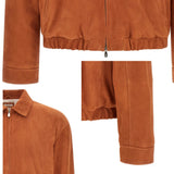 $7,100 Brunello Cucinelli M Country Suede Outerwear jacket