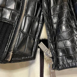 $300K HERMES Crocodile Pororus Jacket 50 detachable Ermine fur lining