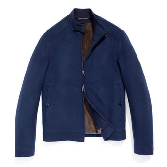 $20K Loro Piana S Hyde Park Bomber Baby Cashmere Double Mink fur removable