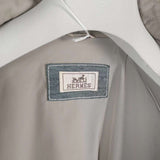 $38K HERMES 48, 54 Blouson Bord-Côte  Crocodile & Calf Rib Bomber