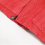 $40K BIJAN 50 Python Leather Biker Jacket - One Single Jacket in the World!