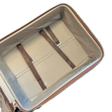 +$7K Brunello Cucinelli Full-Grain Mahogany Leather Carry-On Suitcase
