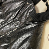 $300K HERMES Crocodile Pororus Jacket 50 detachable Ermine fur lining