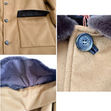 $15K Carnaby Carcoat XXL Cashmere & Castorino fur Storm System®