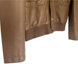 +$12K HERMES Cardigan Leather Sweater 48