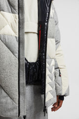 Moncler Grenoble Sedrun Patchwork-Quilted Wool Short Down Jacket Size 3 (50 IT)