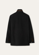 $6,850 LORO PIANA 48 Traveller Field Jacket Black Cashmere Storm System®