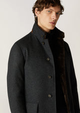 $18,150 Sweater Coat M Cashmere Double & Castorino Fur