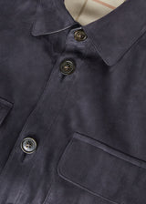 $5,825 Overshirt Kidskin Suede 48