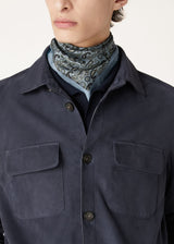 $5,825 Overshirt Kidskin Suede 48