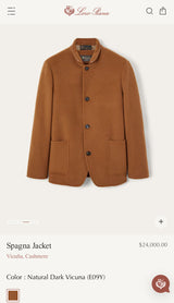 $24K Spagna Jacket Vicuna L