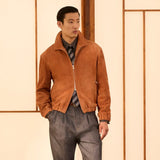 $7,100 Brunello Cucinelli M Country Suede Outerwear jacket