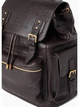 $4,900 Brunello Cucinelli Grained Calfskin Textured City Backpack