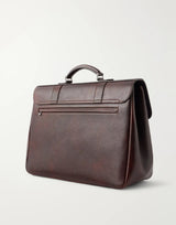 $5,450 Brunello Cucinelli Calfskin Briefcase Burgundy (C8457)