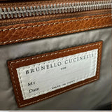 $5,000 Brunello Cucinelli Calfskin Briefcase Copper