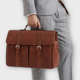 $5,000 Brunello Cucinelli Calfskin Briefcase Copper