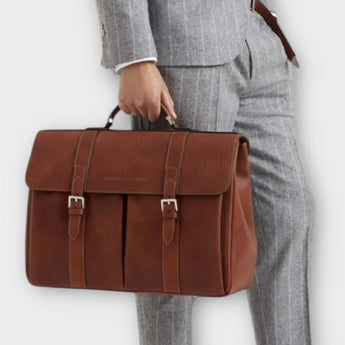 $5,000 Brunello Cucinelli Calfskin Briefcase Copper